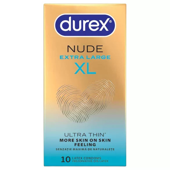 Durex Nude XL - презервативи екстра голям размер (10 бр.)