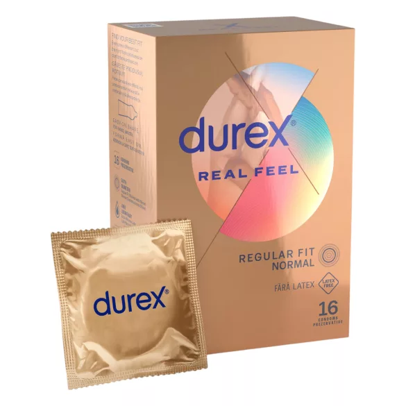 Durex Real Feel - презервативи без латекс - 16 броя