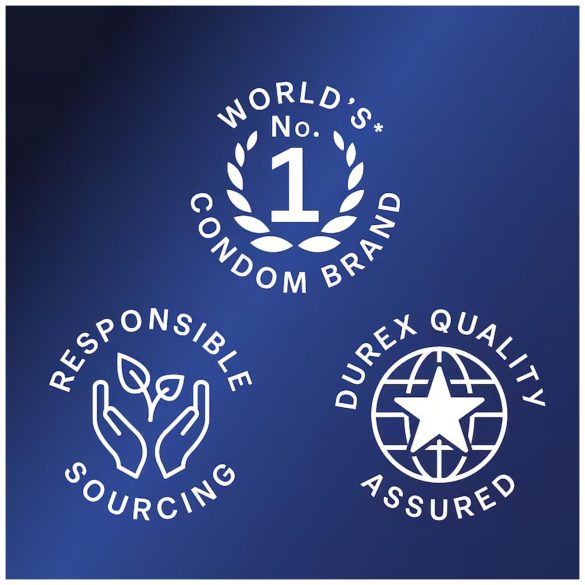 Durex Intense - оребрен и точков презерватив (16 бр.)