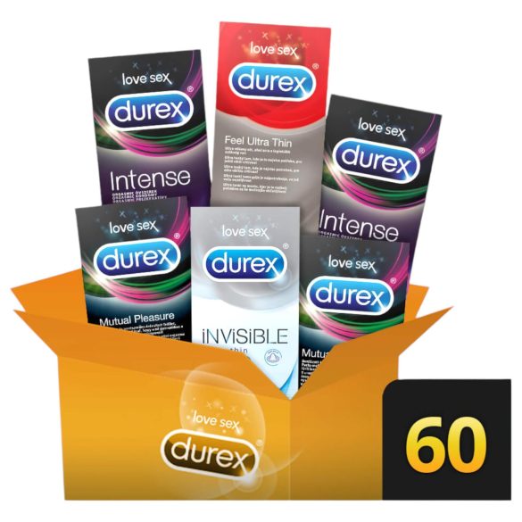Durex Premium - опаковка презервативи за допълнително удоволствие (6x10 бр.)