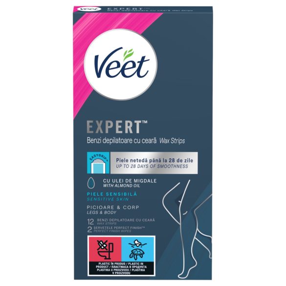 Veet Expert - ленти за депилация - за суха кожа - 12 броя