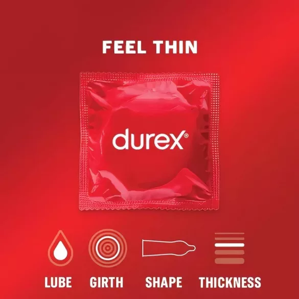 Durex Feel Thin - тънки презервативи - естествено усещане - 2x12 броя