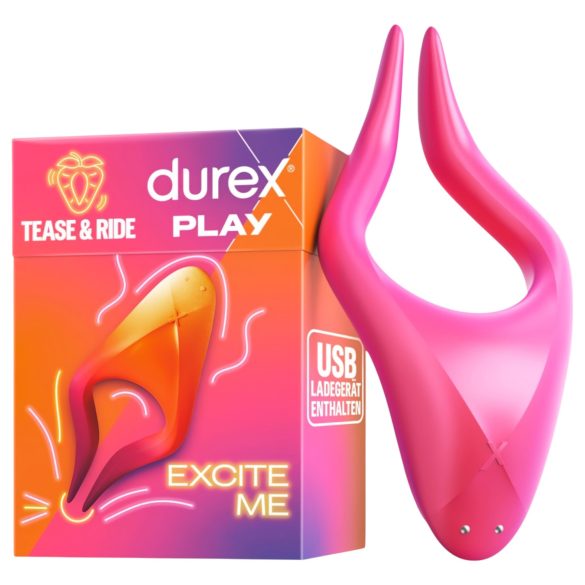 Durex Tease & Ride - ерогенен зонален стимулатор (розов)