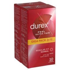   Durex Feel Ultra Thin - ултра тънки презервативи - натурален латекс - 2x10 бр