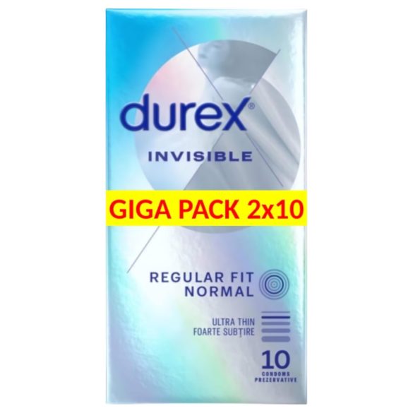Durex Invisible Ултратънки чувствени презервативи (2x10 бр.)