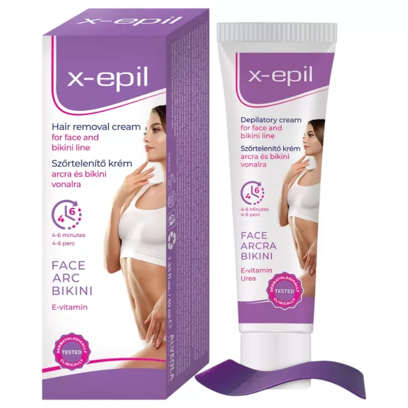 X-Epil - крем за депилация лице/бикини зона - 40 мл