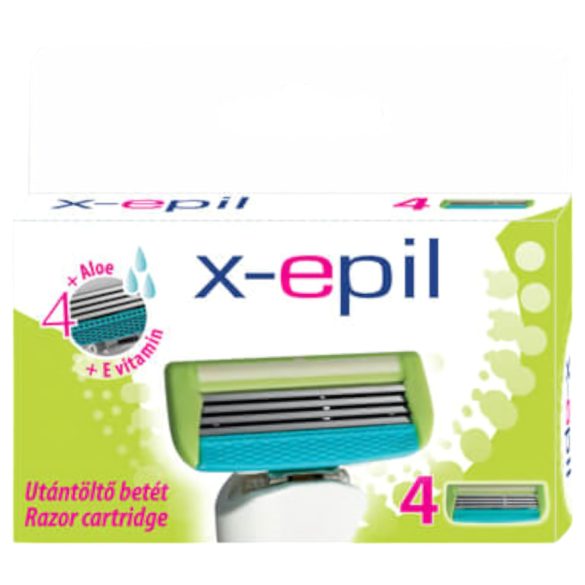 X-Epil - дамски ножчета за бръснене с 4 остриета (4 бр.)