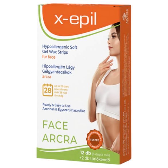X-Epil - Хипоалергенни ленти за лице (12 бр.)