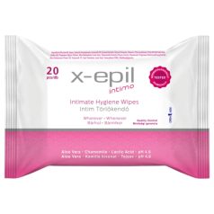  X-Epil Intimo - интимни мокри кърпички - 20 броя