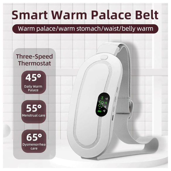 EMS - колан за менструален масаж - акумулаторен - бял