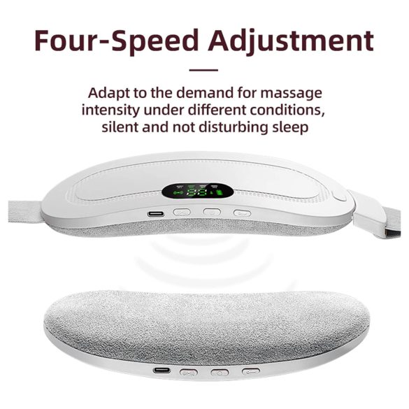 EMS - колан за менструален масаж - акумулаторен - бял