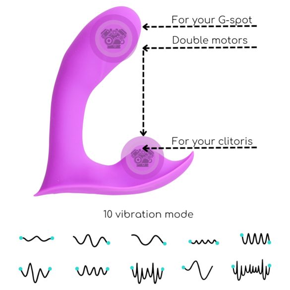 Desirel Insider - вибратор за G-точка и простата - лилав