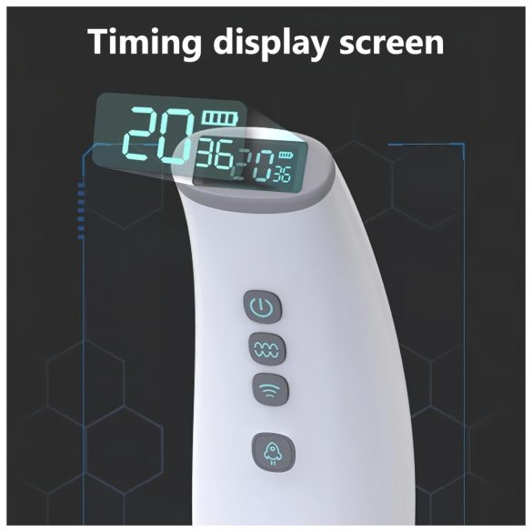 Lonely - мъжки мастурбатор със смукане и загряване - бял - със звукови ефекти