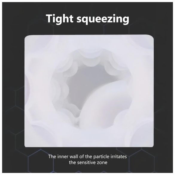 Lonely - мъжки мастурбатор със смукане и загряване - бял - със звукови ефекти