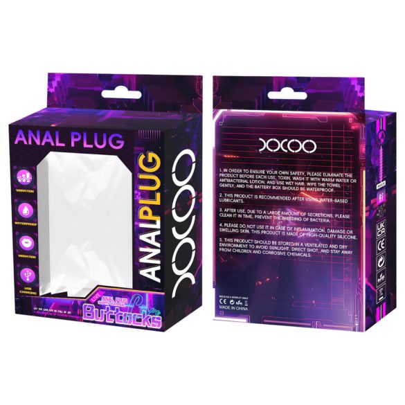 Lonely - въртящ се простатен вибратор с глава и пръстен за пенис (черен)