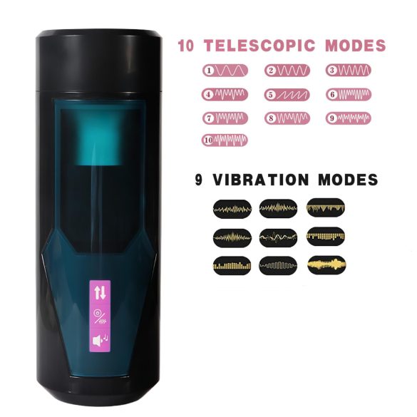 Lonely - мъжки мастурбатор с тласъци и звуци - черен