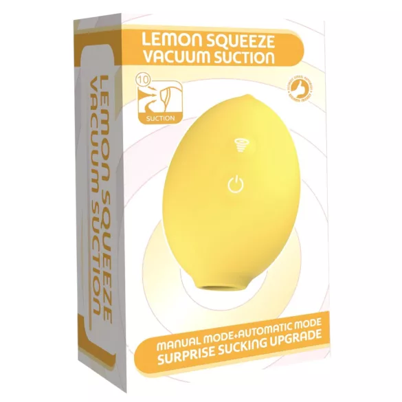 Lemon Squeeze - вибратор във форма на лимон с вакуумен стимулатор за клитор (жълт)