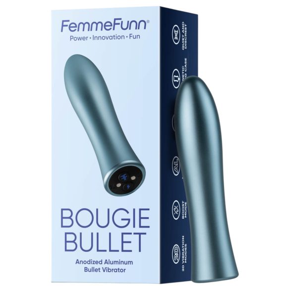 FemmeFunn Bougie - вибратор от алуминий - премиум - сребърен