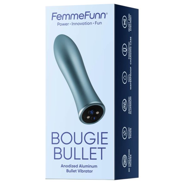 FemmeFunn Bougie - вибратор от алуминий - премиум - сребърен