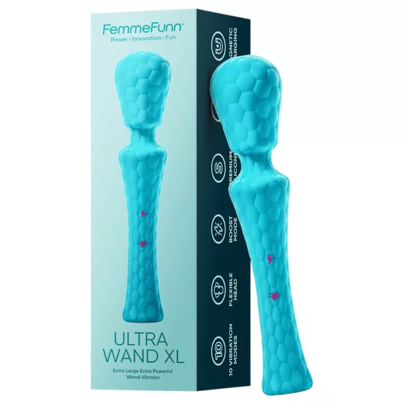 FemmeFunn - вибратор масажор Ultra Wand XL - премиум, тюркоаз