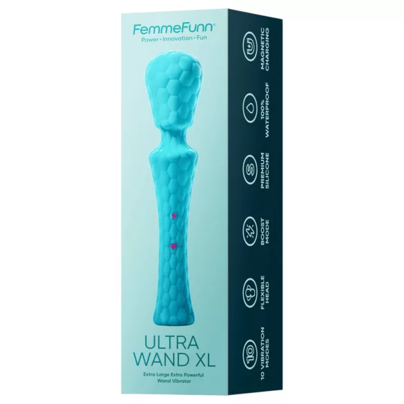 FemmeFunn - вибратор масажор Ultra Wand XL - премиум, тюркоаз