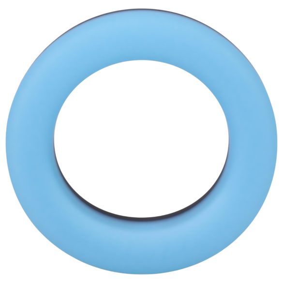 Doc Johnson The Big O - вибриращ пенис ринг - светещ - син