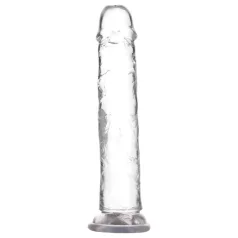   Addiction Crystal - дилдо с вакуумна основа - 20 см - прозрачен