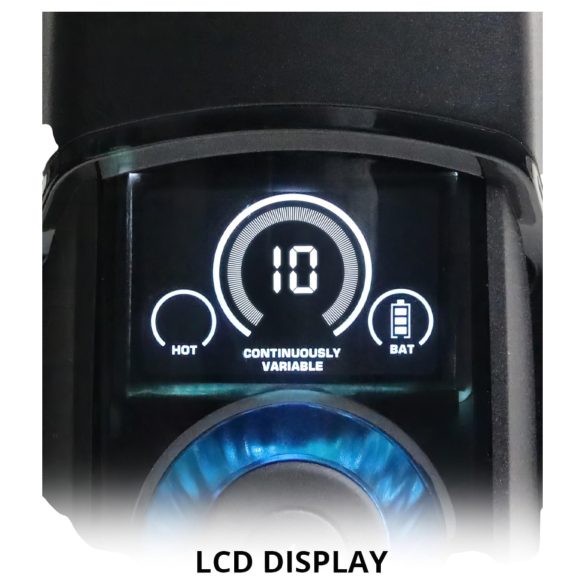 Leten SM320 - мъжки мастурбатор с звукови ефекти, тласъци и затопляне - черен