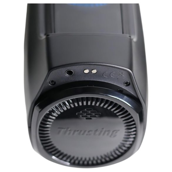 Leten SM320 - мъжки мастурбатор с звукови ефекти, тласъци и затопляне - черен