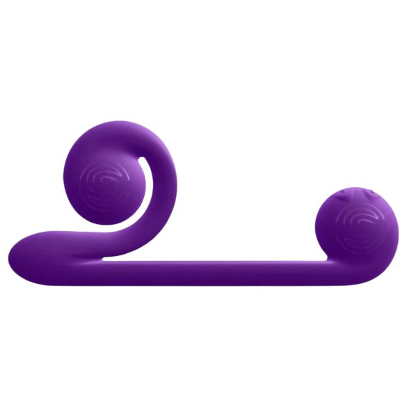Snail Vibe Duo - акумулаторен 3в1 стимулиращ вибратор (лилав)