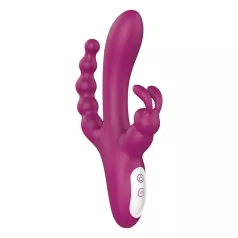   Sex HD Joker - вибратор с трикрайна глава - акумулаторен, водоустойчив, лилав
