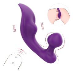   Секс HD Chomper – водоустойчив вибратор за клитор и анал (лилав)