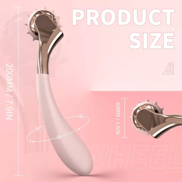 Sex HD - вибратор с акумулатор, водоустойчив и колело за стимулация - розов