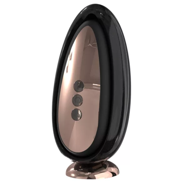Sex HD Mirror - вибратор с отопляема функция и облизващ ефект - черен