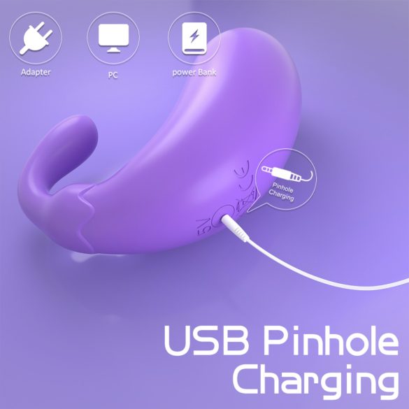 Sex HD - вибриращо яйце патладжан форма - лилаво