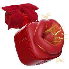   SEX HD Lovely Kiss - вибратор-лизачка и смукач - червен