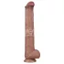 Lovetoy - двуслоен XXL дилдо - 36,5 см - телесен цвят