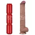 Lovetoy - двуслоен XXL дилдо - 36,5 см - телесен цвят