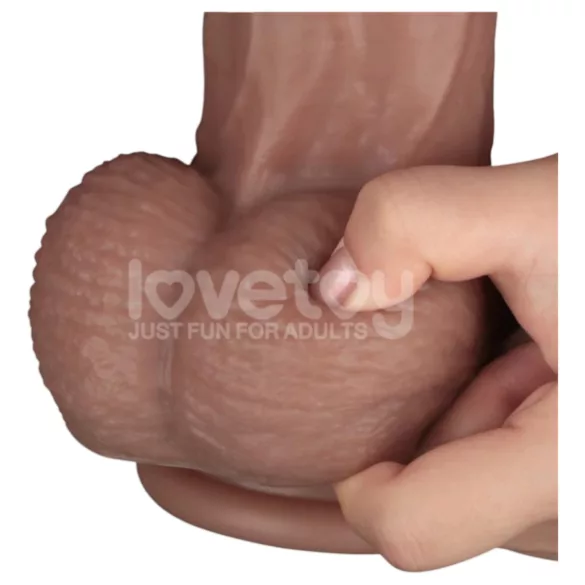 Lovetoy - двуслоен XXL дилдо - 36,5 см - телесен цвят