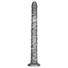   Lovetoy King Sized - голям вибратор - 40,5 см - сив