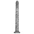 Lovetoy King Sized - изключително голям вибратор - 40,5 см (сив)