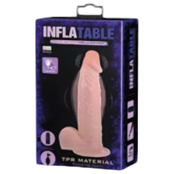 Baile Inflatable - надуваем реалистичен вибратор (телесен)