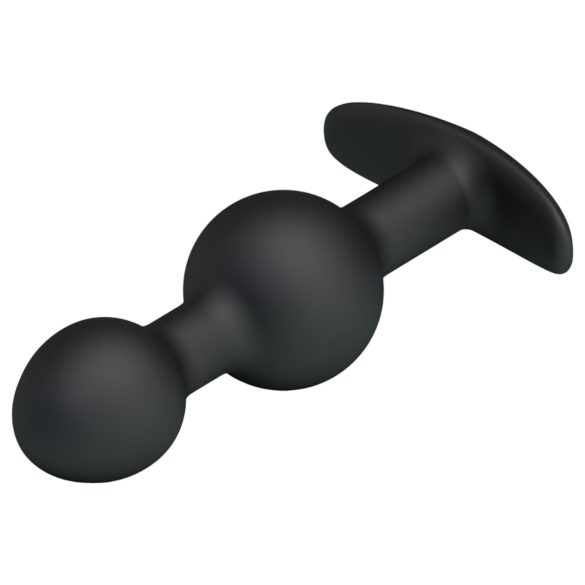 Pretty Love - анално дилдо с вътрешни топчета - черно