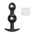 Pretty Love - анално дилдо с вътрешни топчета - черно