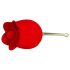 Pretty Love Rose Lover - 2в1 езиче и клитор вибратор (червен)