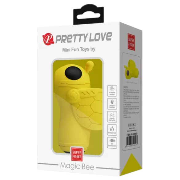 Pretty Love Magic Bee - вибратор за пръст за клитор - жълт