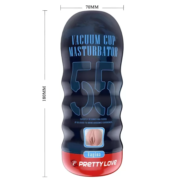 Pretty Love Vacuum Cup - реалистичен мастурбатор вагина (телесен цвят)