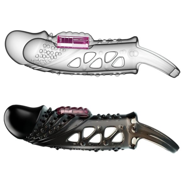 Pretty Love Cecelia - вибриращ пенис ринг с накрайник - черен