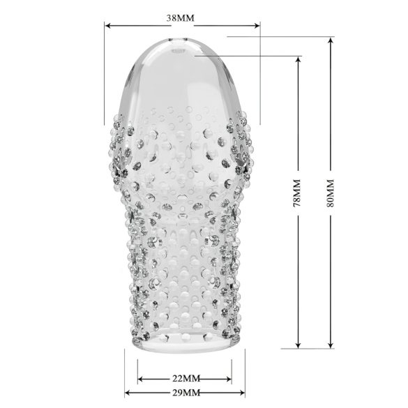 Pretty Love Becks - пенис удължител - прозрачен