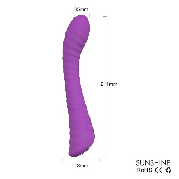 Sex HD Sunshine - вибратор за G-точка - релефен - акумулаторен - лилав